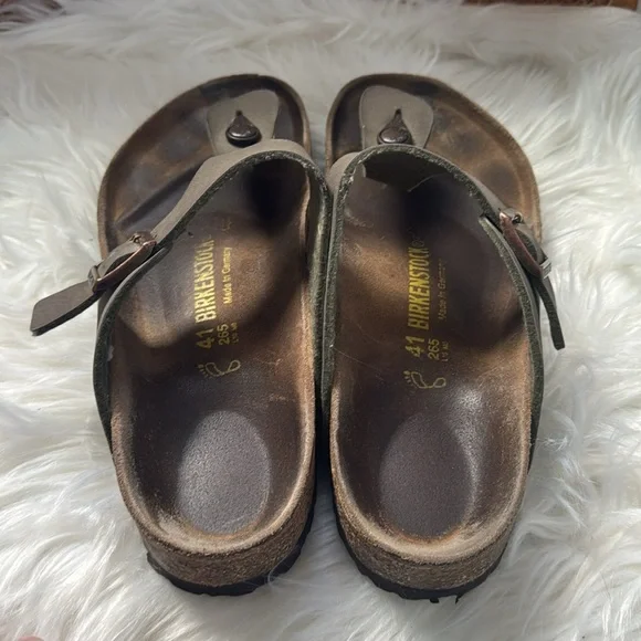 Birkenstock Gizeh Taupe Sandel - Picture 2 of 5